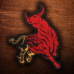Parche termoadhesivo / de velcro con el logotipo de Red Bull Energy bordado